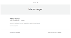 Desktop Screenshot of mareejaeger.com.au