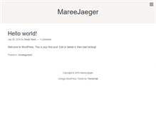 Tablet Screenshot of mareejaeger.com.au